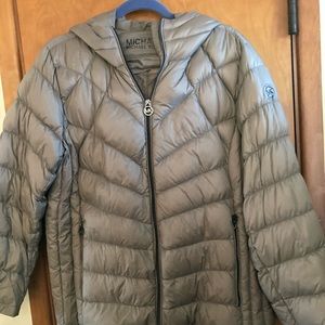 Down filled packable Michael Kors jacket